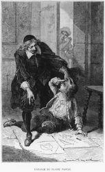 Scène uit de jeugd van Blaise Pascal (1623-62)